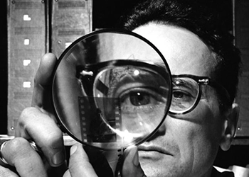 Ausschnitt eines Porträts von Andreas Feininger als Symbol für fotografische Haltung und Blick.