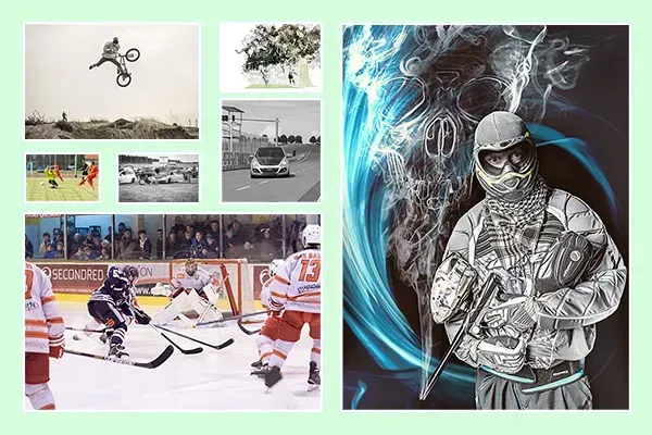 Sportfotografie in Erfurt: Action, Emotionen und Athletenporträts als Collage